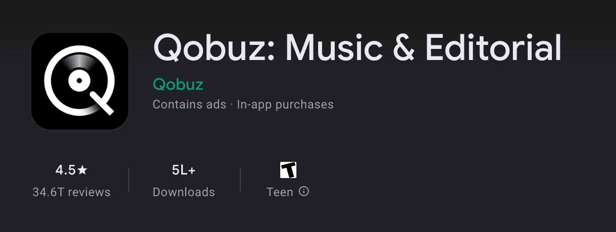 qobuz for lossless audio