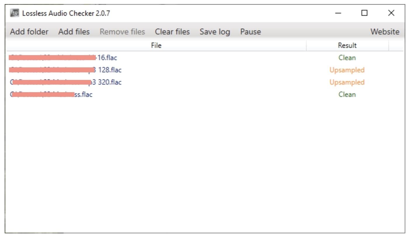 lossless audio checker tool
