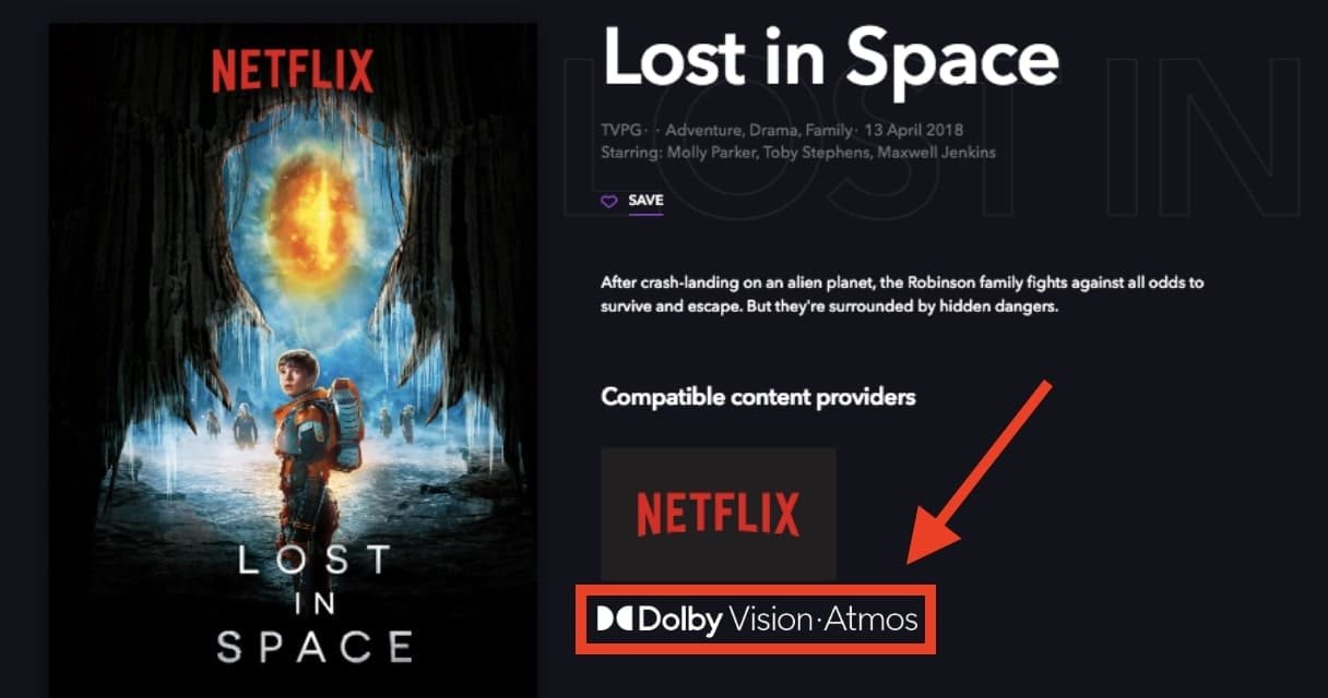 dolby atmos suppoted movie on netflix