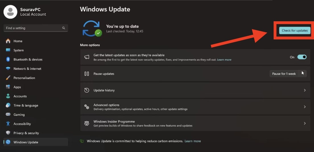 windows 11 system update