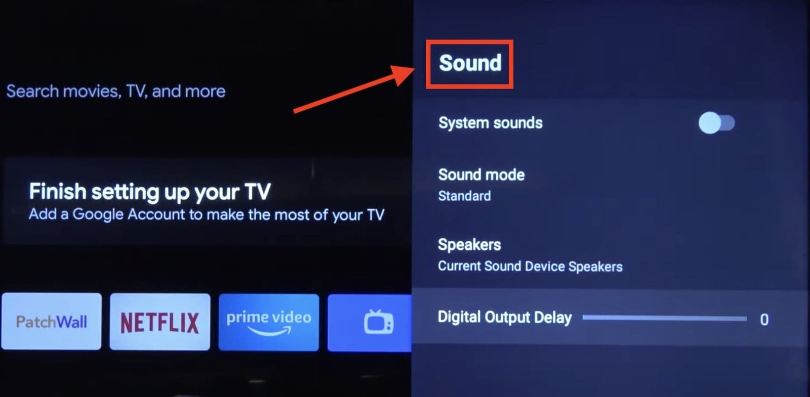 Check Audio Source and Settings