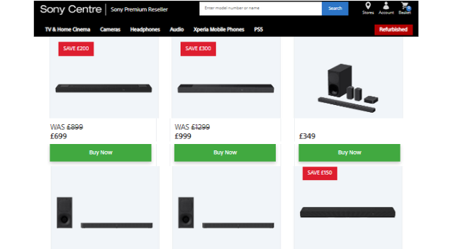 sony refurbished surround sound system