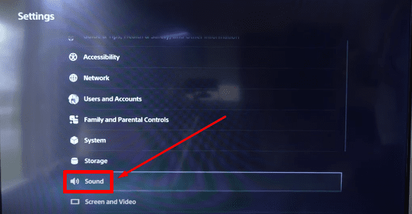 sound setting on ps5