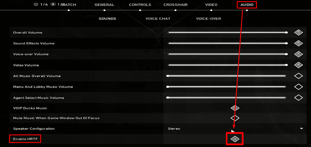 ENABLE HRTF IN VALORANT