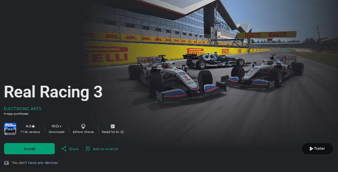 Real Racing 3 with dolby atmos