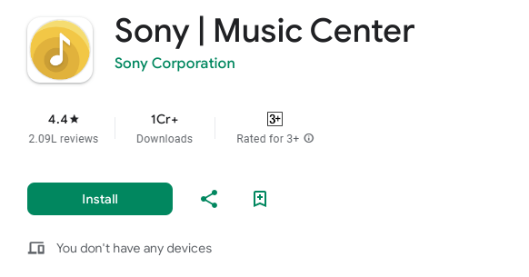 Sony | Music Center