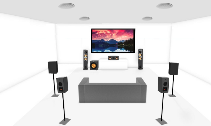 Dolby Atmos 7.1.4 Speaker Placement