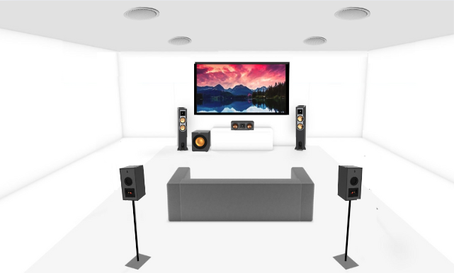 Dolby atmos 5.1.4 speaker placement