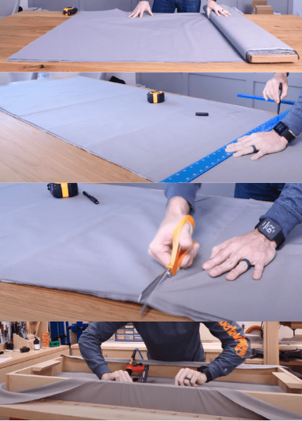 Wrapping the Frame with Fabric