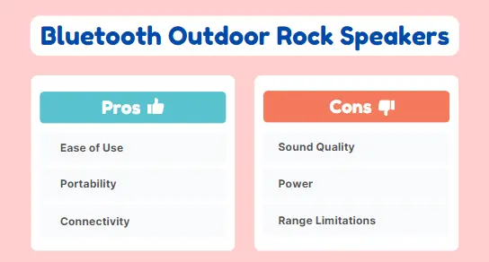 Bluetooth Outdoor Rock Speakers