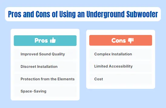 Pros and Cons of Using an Underground Subwoofer