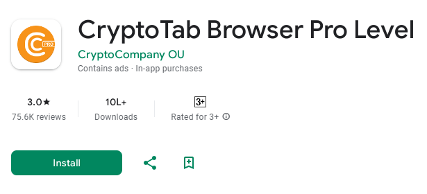 CryptoTab Browser Miner